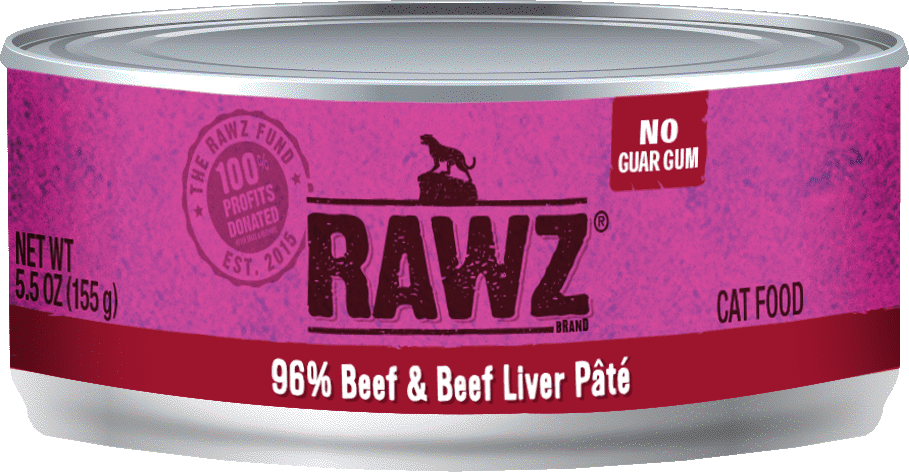 Rawz 96% BEEF & BEEF Liver PATE CAT FOOD